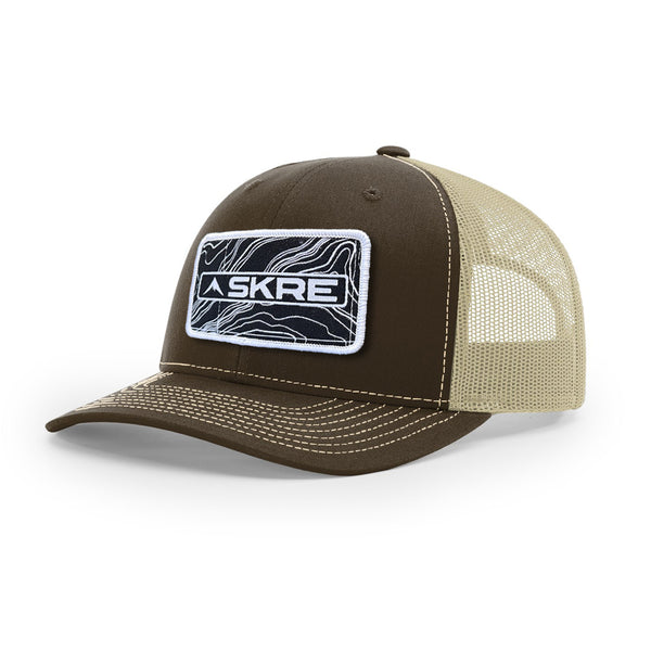 Black Topo Trucker Hat | Skre Gear