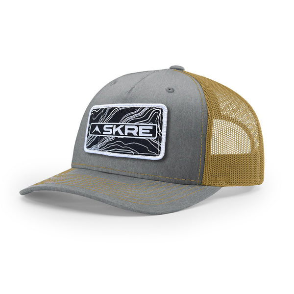 Black Topo Trucker Hat | Skre Gear