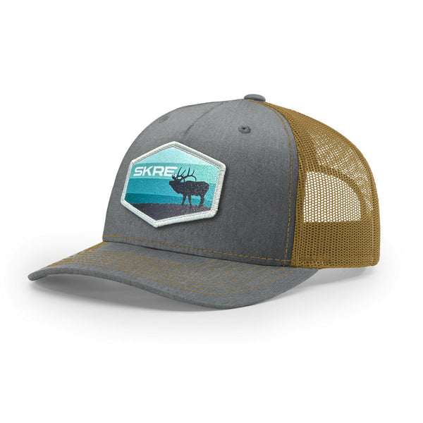 Blue Elk Patch Trucker Hat | Skre Gear