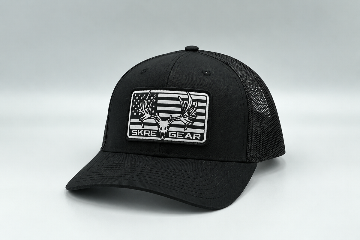Trucker Deadhead flag patch hat