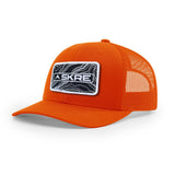 Skre Blaze Orange Hat (6 Patch Options)