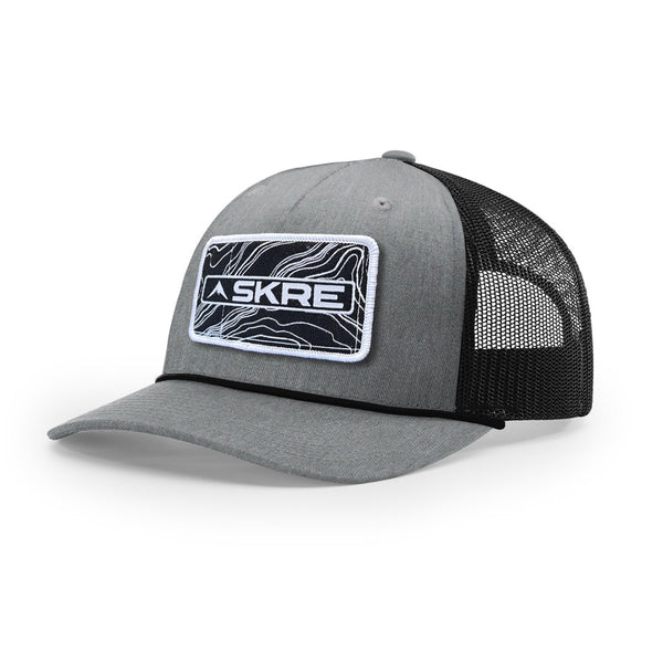 Skre Topo Patch Trucker Hat with Rope