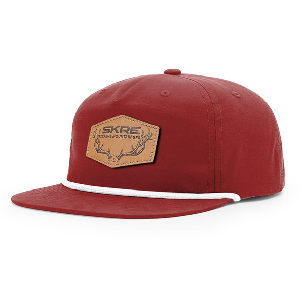 Leather Patch Flat Brim with Rope