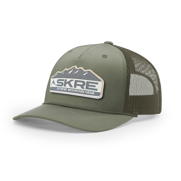 Skre Mtn Patch Trucker Hat with Rope