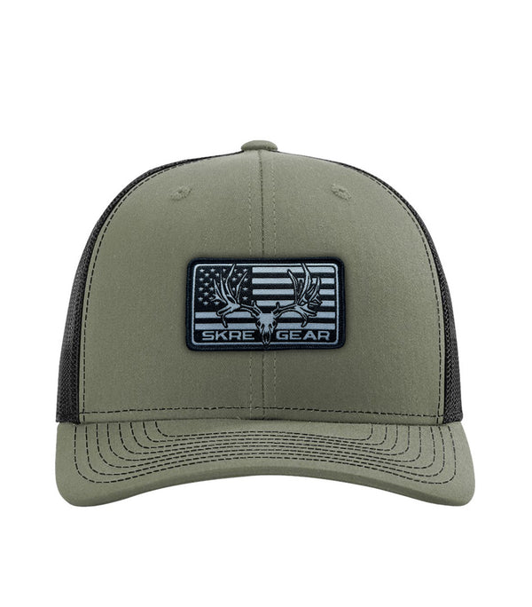 Deadhead Mule Deer Patch Hat - Loden