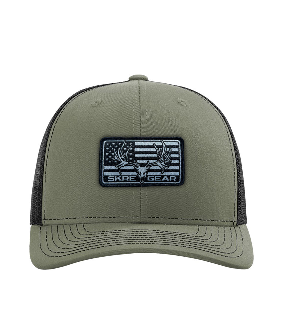 Deadhead Mule Deer Patch Hat - Loden