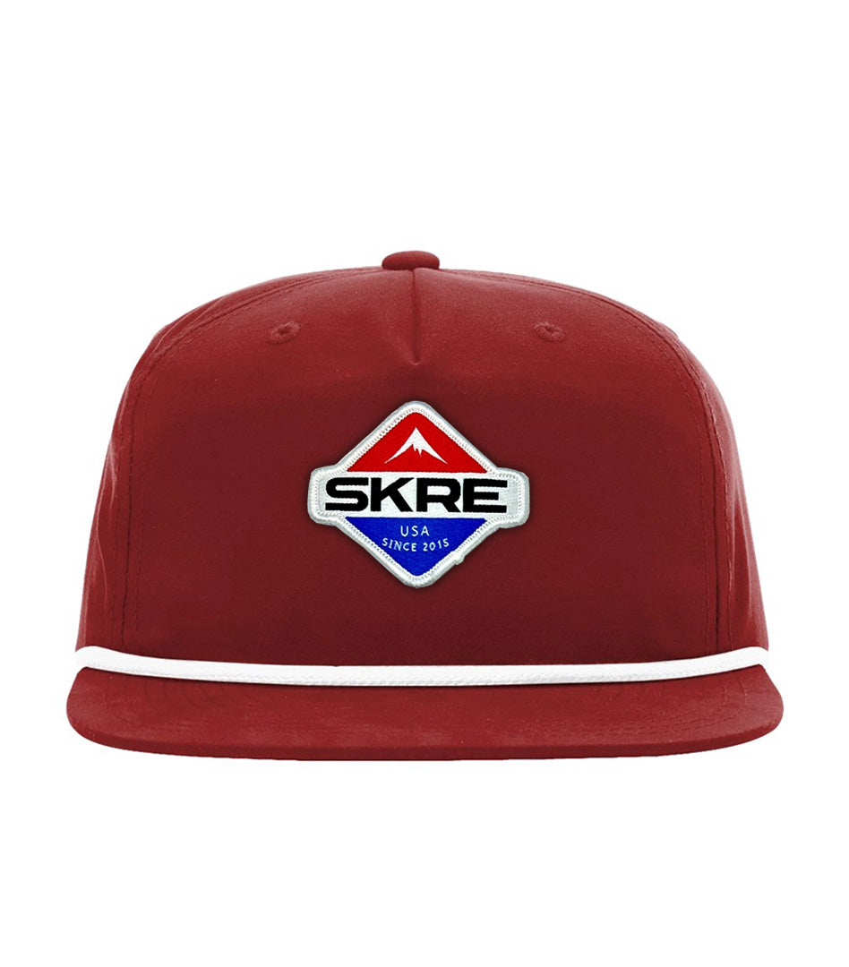 Patriotic Patch Hat - Flat Brim