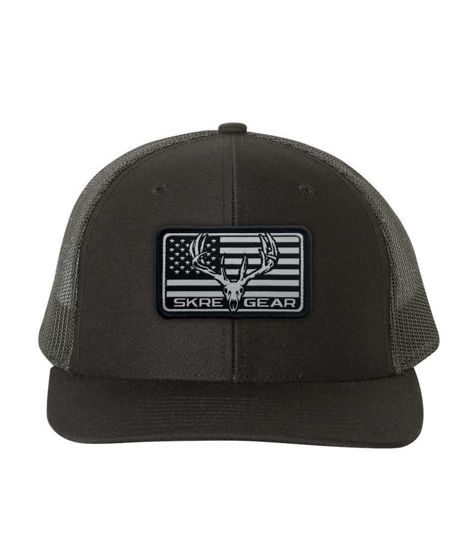 Whitetail Deadhead Patch Hat - Black | Skre Gear