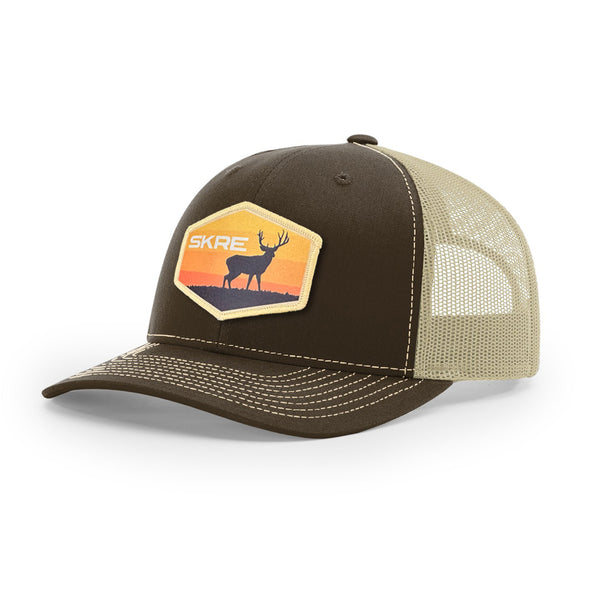 Yellow Deer Patch Trucker Hat