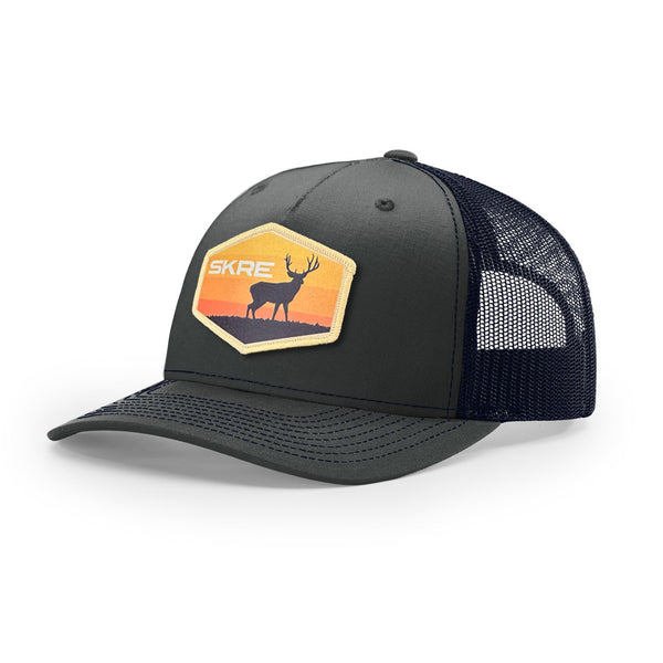 Yellow Deer Patch Trucker Hat