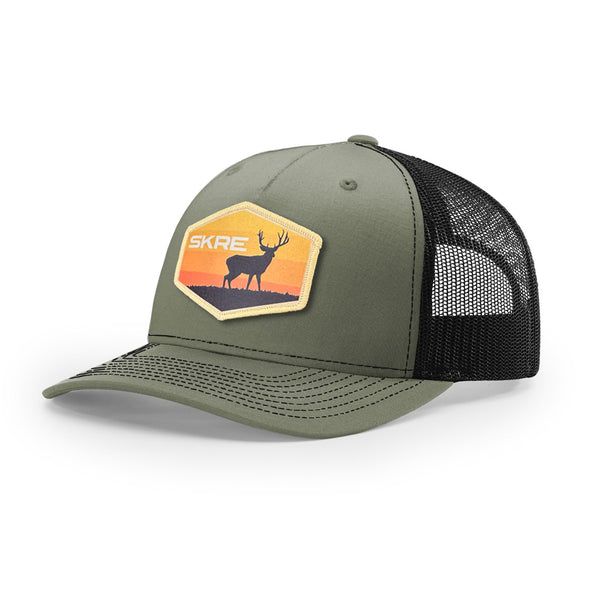 Yellow Deer Patch Trucker Hat